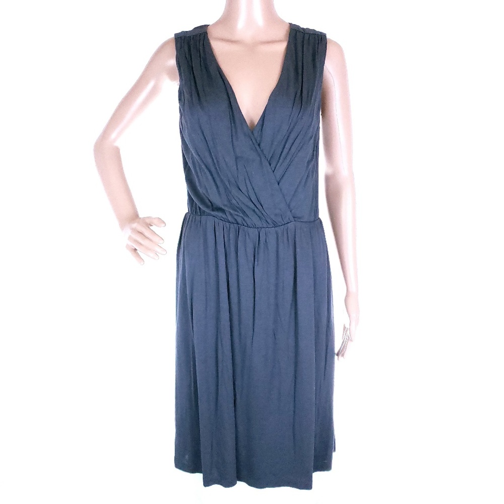 Ann Taylor LOFT Women Dress V-neck Midi Rayon Size M - NWT